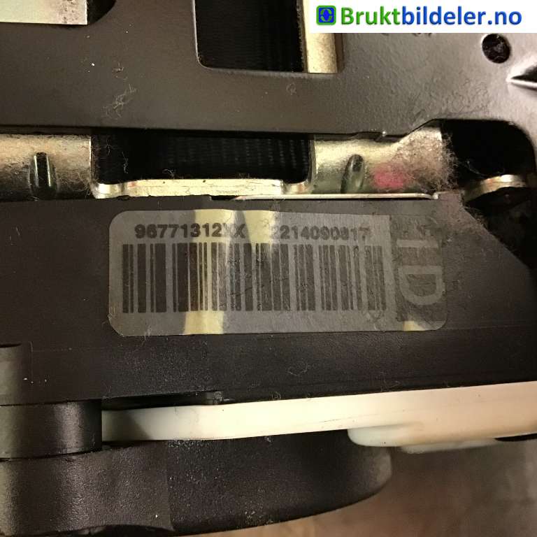 Sikkerhetsbelte foran høyre til Citroën C4, Picasso 2013-2018 (Type II)  (CITROEN|96 771 312 XX|)