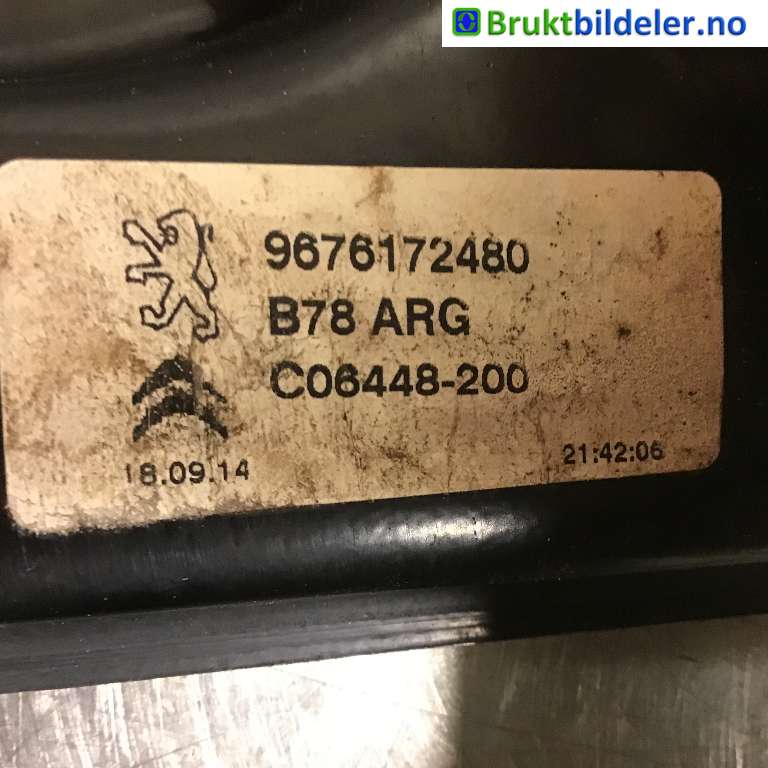 Ruteheis venstre bak til Citroën C4, Picasso 2013-2018 (Type II)  (CITROEN|96 761 274 80|C06448-200|)