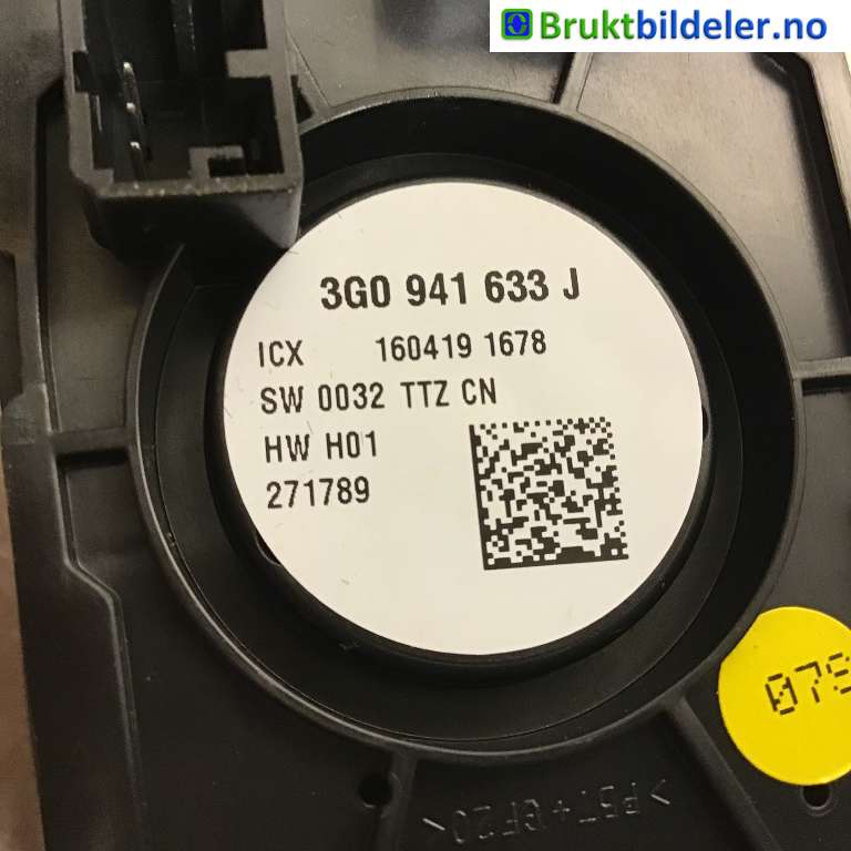 Bryter lys til VW Passat 2015-2019 (Fase 1) (B8) (B8) (VOLKSWAGEN|3G0 941 633 J|160419 1678|)