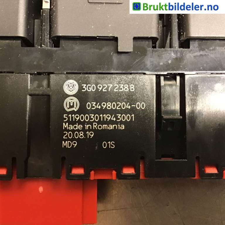 Bryter diverse til VW Passat 2015-2019 (Fase 1) (B8) (B8) (VOLKSWAGEN|3G0 927 238 B|)