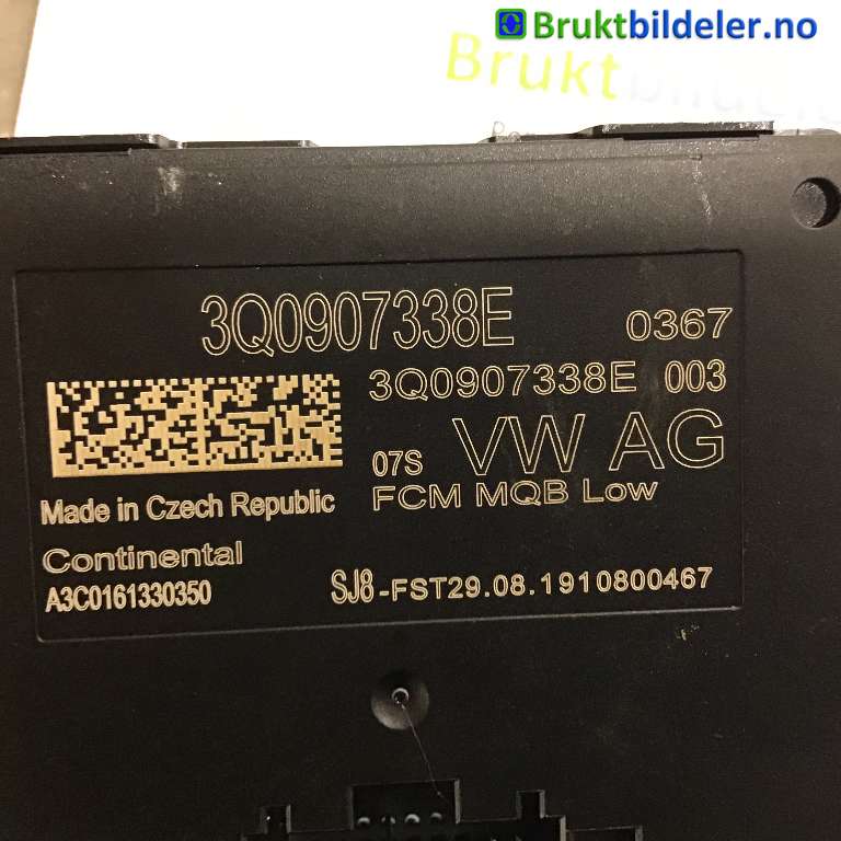 Styreenhet diverse til VW Passat 2015-2019 (Fase 1) (B8) (B8) (VOLKSWAGEN|3Q0 907 338 E|A3C0118500150|)