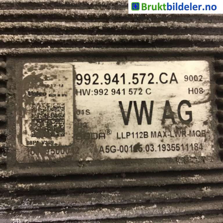 Styreenhet xenon/ballast til VW Passat 2015-2019 (Fase 1) (B8) (B8) (VOLKSWAGEN|992 941 572 CA|)