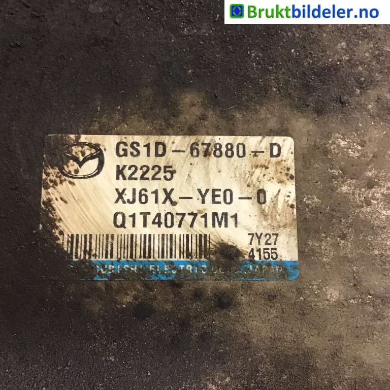 Styreenhet servo til Mazda 6 2008-2010 (Type II, Fase 1)  (MAZDA|GS1D-67880-D|Q1T40771M1|XJ61X-YE0-0)