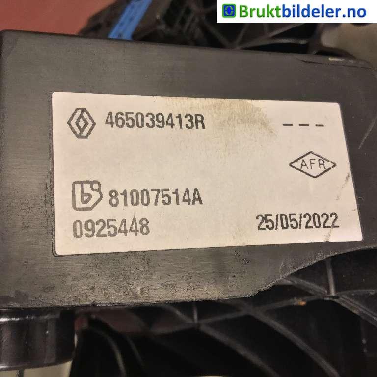 Pedal gass/brems/clutch til Renault Trafic 2014-->>  (RENAULT|465039413R|0925448|)