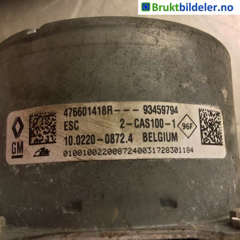 ABS sentral til Renault Trafic 2014-->>  (RENAULT|476601418R|10.0220-0872.4|10.0915-1478.3)