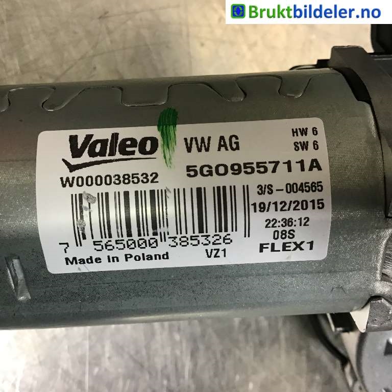 Viskermotor bakrute til VW Passat 2015-2019 (Fase 1) (B8) (B8) (VOLKSWAGEN|5G0 955 711 A|W000038532|)