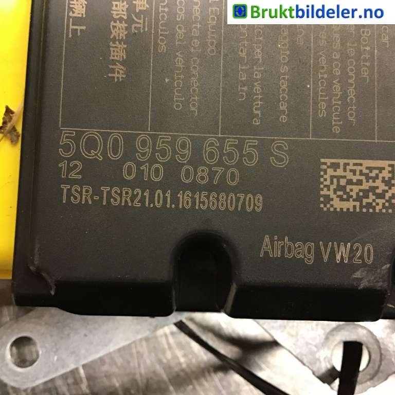 Airbag elektronikk til VW Passat 2015-2019 (Fase 1) (B8) (B8) (VOLKSWAGEN|5Q0 959 655 S|12 010 0870|)