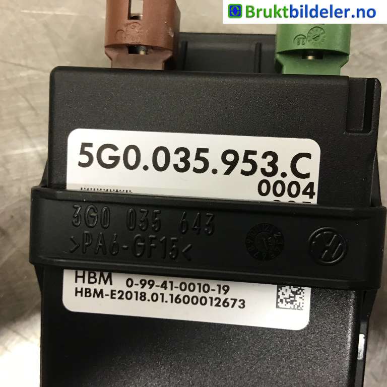 Diverse deler til VW Passat 2015-2019 (Fase 1) (B8) (B8) (VOLKSWAGEN|5G0 035 953 C|)