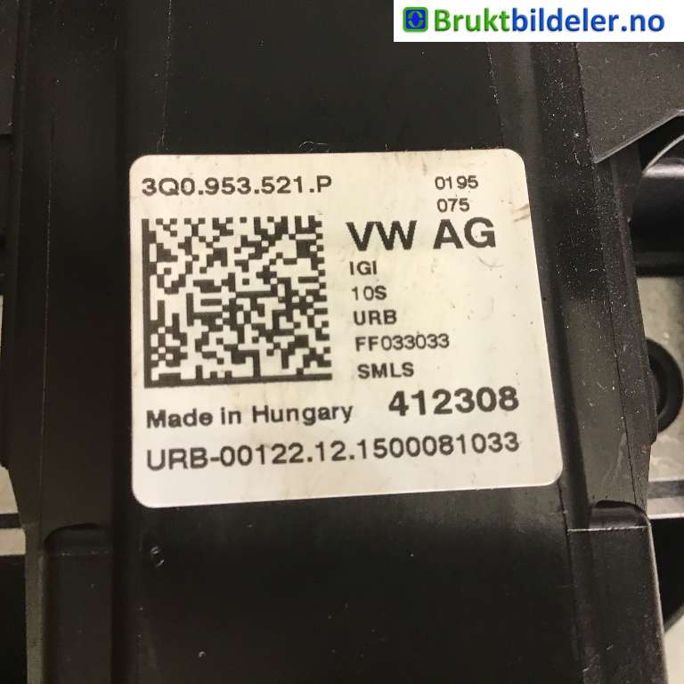Bryter combi til VW Passat 2015-2019 (Fase 1) (B8) (B8) (VOLKSWAGEN|3Q0 953 521 P|412308|)