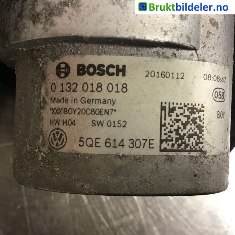 Bremsefordeler til VW Passat 2015-2019 (Fase 1) (B8) (B8) (VOLKSWAGEN|5QE 614 307 E|0 132 018 018|)