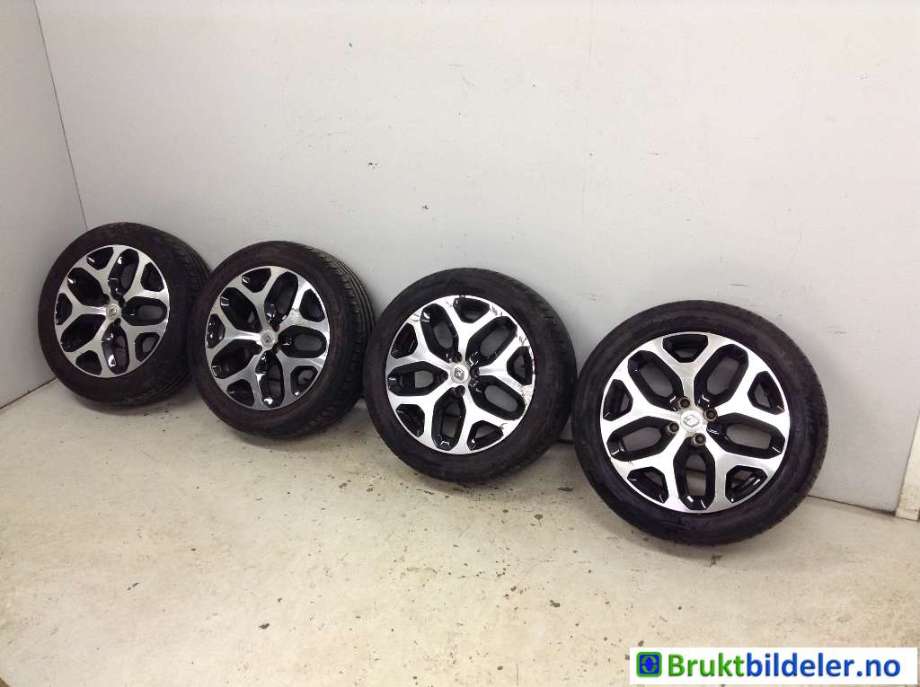 Hjulsett aluminium sommer til Renault Captur 2013-2020 (Type I)  (RENAULT|TRIANGLE|6.5JX17 ET40 4X108|)