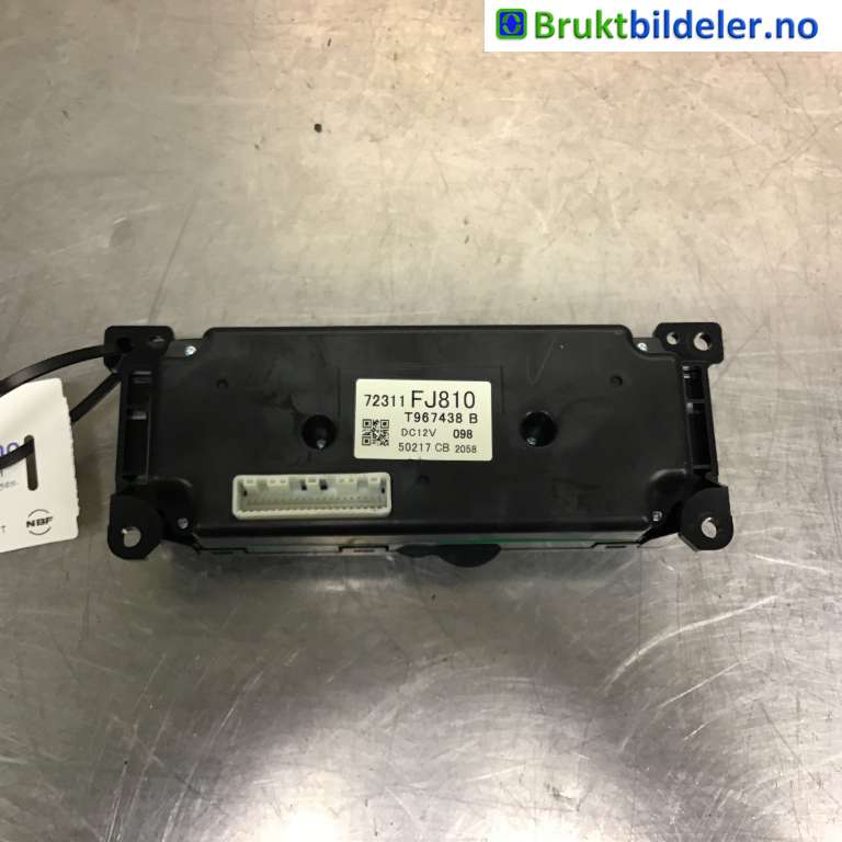 Varmeapparat betjening til Subaru XV 2012-2017 (Type I)  (SUBARU|72311FJ810|T967438B|)