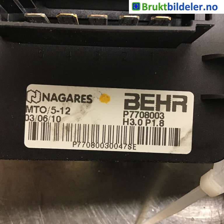 Varmeapparat motstand til Peugeot 5008 2010-2017 (Type I)  (PEUGEOT|6441 CQ|P7708003|)