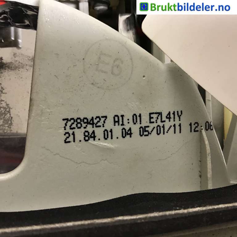 Baklykt venstre indre til BMW 3-Serie 2005-2011 (E90/E91/E92/E93) (E90/E91/E92/E93) (BMW|7 289 427|)