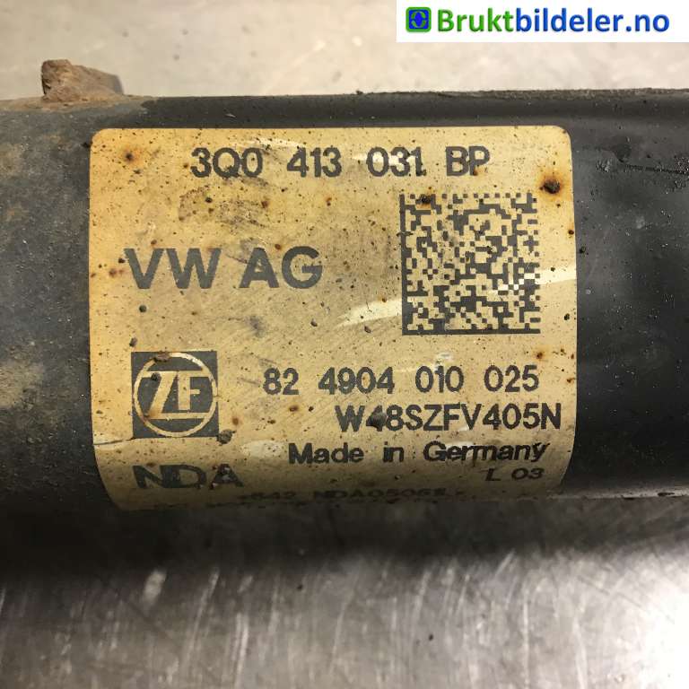 Fjærbein høyre foran til VW Passat 2015-2019 (Fase 1) (B8) (B8) (VOLKSWAGEN|3Q0 413 031 BP|82 4904 010 025|)