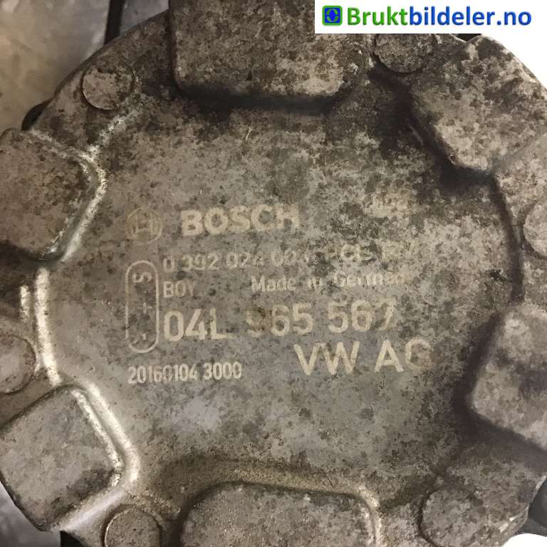 Sirkulasjonspumpe til VW Passat 2015-2019 (Fase 1) (B8) (B8) (VOLKSWAGEN|04L 965 567|0 392 024 003|)