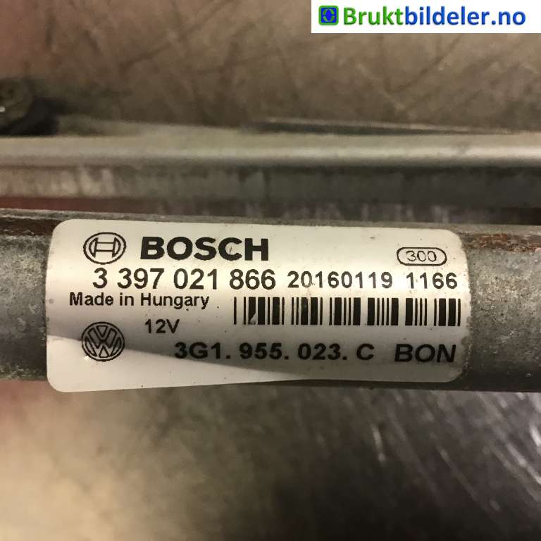 Viskeroverføring til VW Passat 2015-2019 (Fase 1) (B8) (B8) (VOLKSWAGEN|3G1 955 023 C|3 397 021 866|)