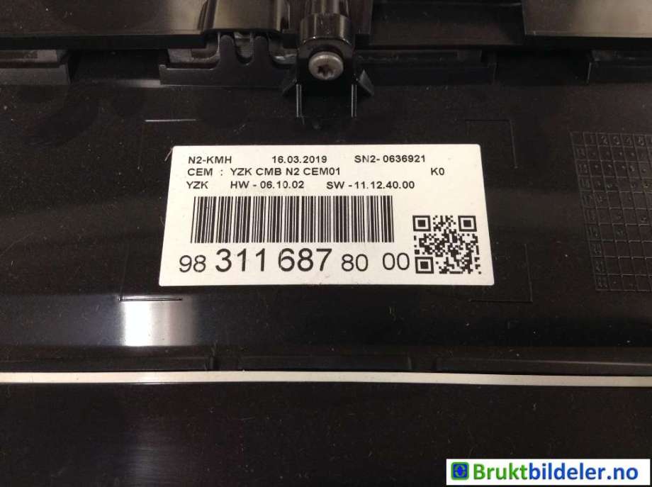 Instrumentpanel til Toyota Proace 2016-->> (Type II)  (TOYOTA||9831168780-00)