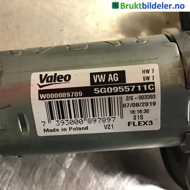 Viskermotor bakrute til VW e-Golf 2017-2020 (Fase 2) (VOLKSWAGEN|5G0 955 711 C|W000089789|)