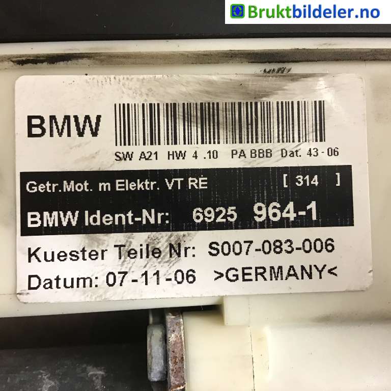 Ruteheis høyre foran til BMW X3 2007-2010 (Fase 2) (E83) (E83) (BMW|6925 964-1|0 130 822 222|)
