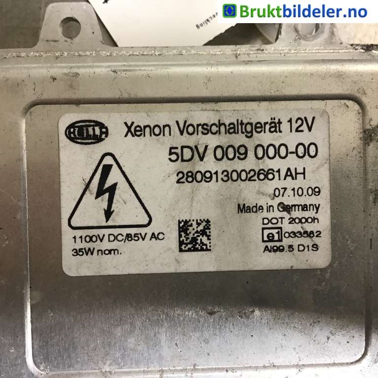 Styreenhet xenon/ballast til VW Tiguan 2007-2011 (Type I, Fase 1)  (VOLKSWAGEN|5M0 907 391|5DV 009 000-00|)