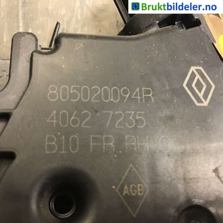 Låsekasse høyre foran til Renault Zoe 2013-2019 (Fase 1)  (RENAULT|805020094R|)