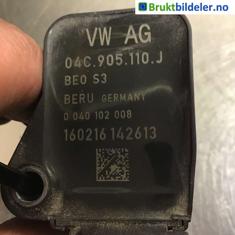 Coil elektronisk til VW e-Golf 2014-2017 (Fase 1)  (VOLKSWAGEN|04C 905 110 J|0 040 102 008|)