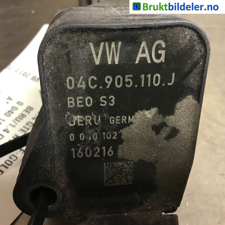 Coil elektronisk til VW e-Golf 2014-2017 (Fase 1)  (VOLKSWAGEN|04C 905 110 J|0 040 102 008|)