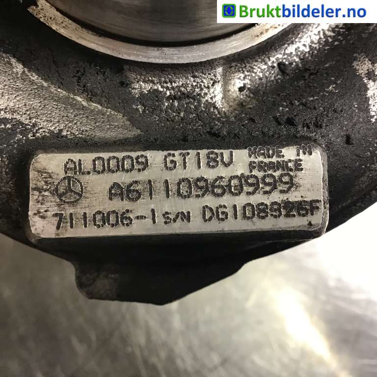 Turbo til Mercedes E-Klasse 2000-2002 (Fase 2) (W210) (W210) (MERCEDES|A 611 096 09 99|AL0009 GTI8V|)