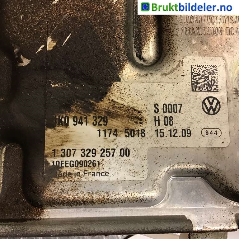 Styreenhet xenon/ballast til VW Touran 2007-2010 (Type I, Fase 2) (VOLKSWAGEN|1K0 941 329|1 307 329 257 00|)