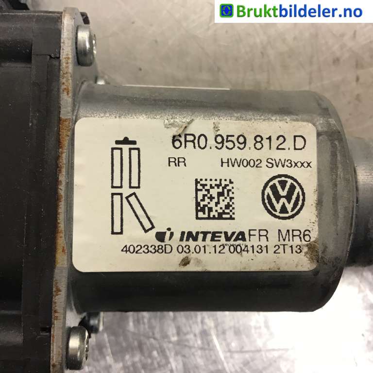 Ruteheis høyre bak til VW Amarok 2010-2016 (Type I, Fase 1)  (VOLKSWAGEN|6R0 959 812 D|402338D|)