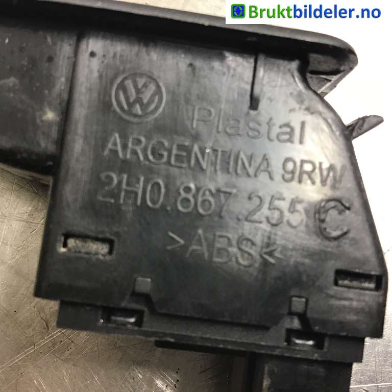 Bryter ruteheis til VW Amarok 2010-2016 (Type I, Fase 1)  (VOLKSWAGEN|2H0 867 255 C|)