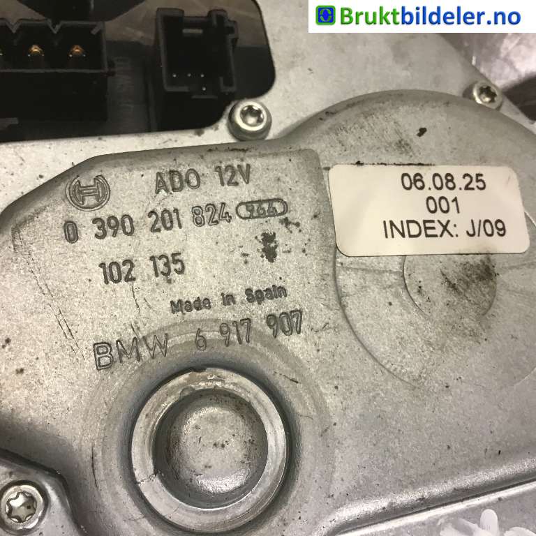Viskermotor bakrute til BMW X3 2003-2006 (Fase 1) (E83) (E83) (BMW|67 63 6 917 907|0 390 201 824|)