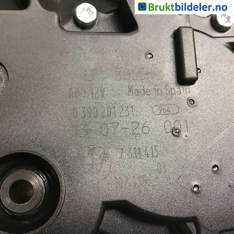 Viskermotor bakrute til BMW 5-Serie 2010-2017 (F10/F11) (F10/F11) (BMW|7 311 415|0 390 201 231|)