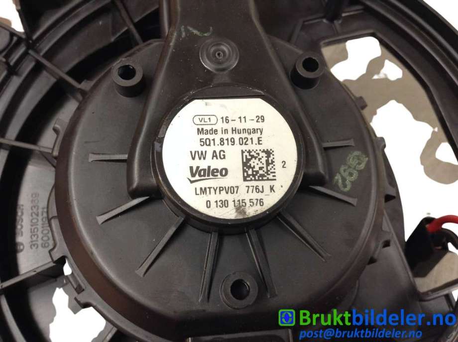 Varmeapparat motor til VW Golf VII 2017-2020 (Fase 2) (VOLKSWAGEN|5Q1 819 021 E||0 130 115 576)