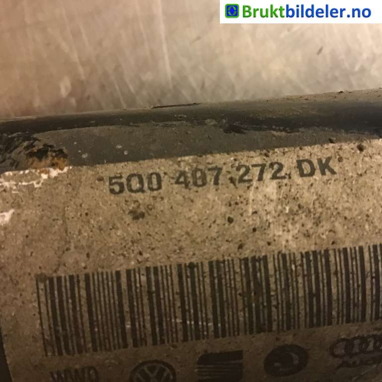 Drivaksel høyre foran, elbil til VW e-Golf 2014-2017 (Fase 1) (VOLKSWAGEN|5Q0 407 272 DK|)
