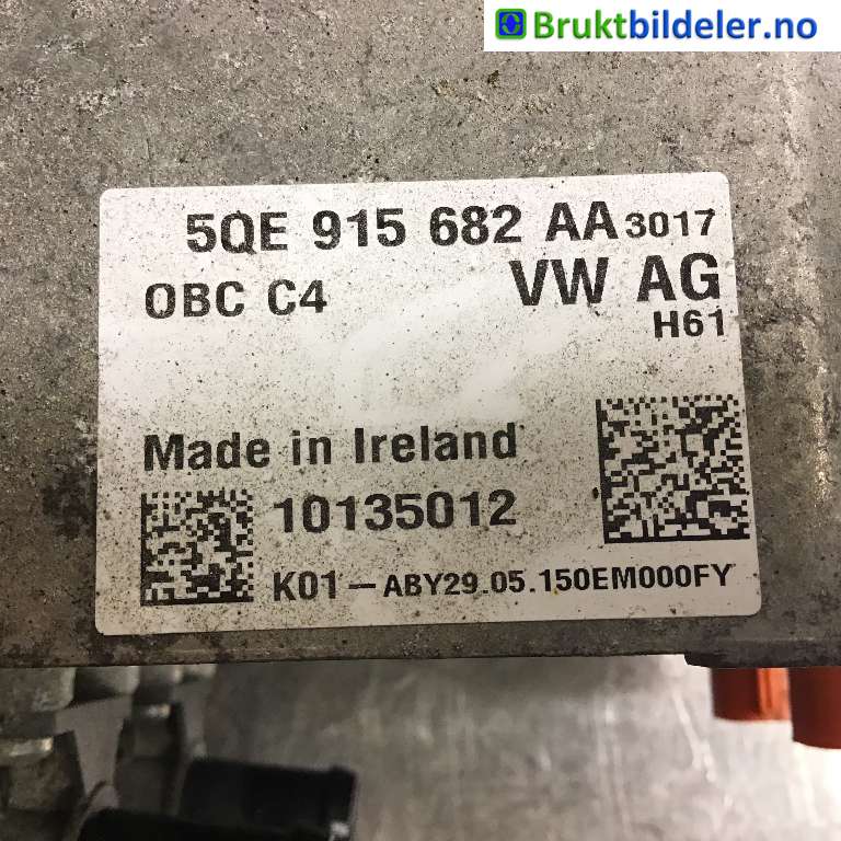 Batterilader (OBC - On Board Charger) til VW e-Golf 2014-2017 (Fase 1) (VOLKSWAGEN|5QE 915 682 AA|101135012|)