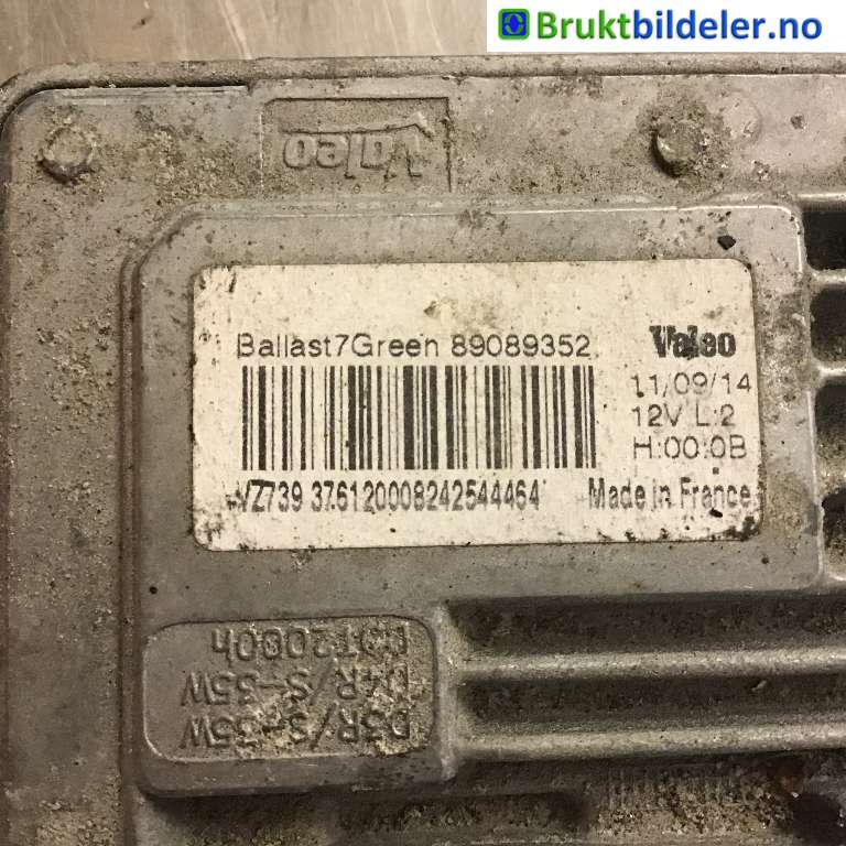 Styreenhet xenon/ballast til Volvo S60 2014-2019 (Type II, Fase 2)  (VOLVO||89089352)
