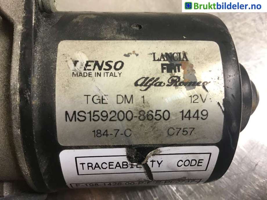 Viskermotor frontrute til Fiat Bravo/Brava 2007-2011  (FIAT|MS159200-8650|)