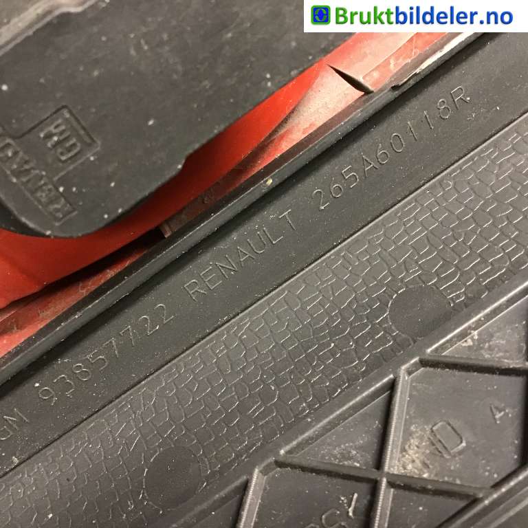 Baklykt høyre til Opel Vivaro A 2006-2014  (OPEL|91169412|93857722|)