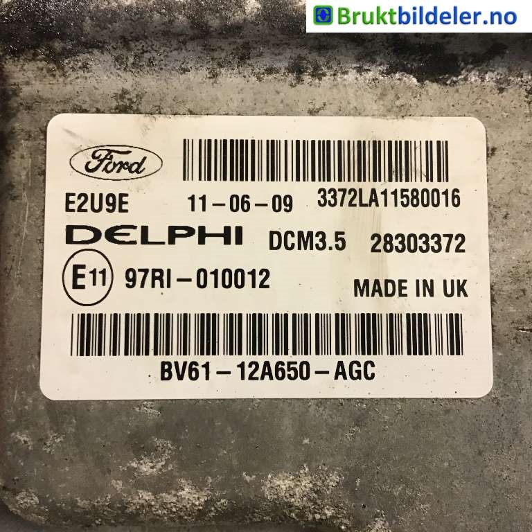 Styreenhet motor til Ford Focus 2011-2014 (Type III, Fase 1) (FORD|BV61-12A650-AGC|28303372|)