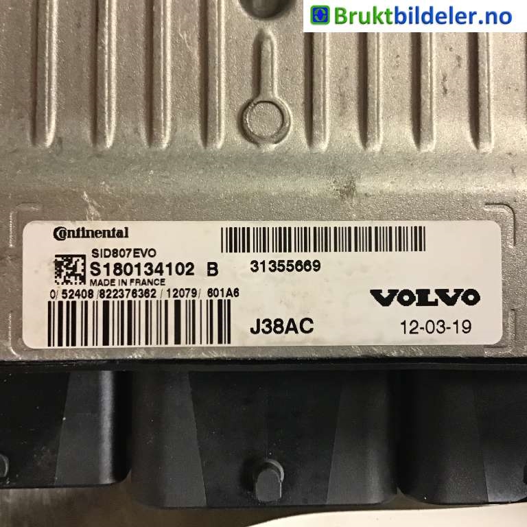 Styreenhet motor til Volvo V60 2010-2013 (Type I, Fase 1) (VOLVO|31355669|S180134102 B|)