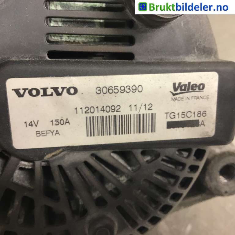 Dynamo til Volvo V60 2010-2013 (Type I, Fase 1) (VOLVO|30659390|TG15C186|)