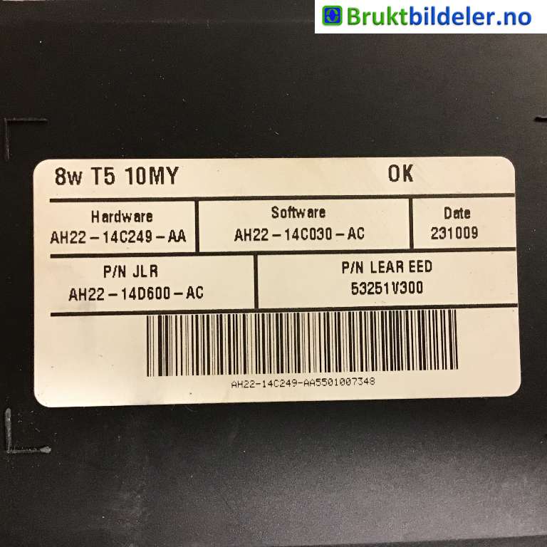 Styreenhet diverse til Land Rover Range Rover Sport 2005-2013  (LAND-ROVER|LR019562|53251V300|AH2214D600AC)