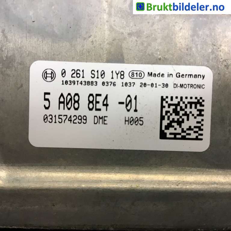 Styreenhet motor til BMW 3-Serie 2018-->> (G20) (G20) (BMW|12 14 5 A08 8E4-01|0 261 S10 1Y8|)