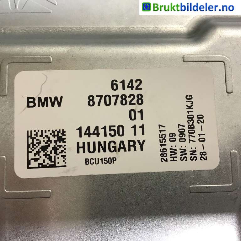 Styreenhet batteri til BMW 3-Serie 2018-->> (G20) (G20) (BMW|61 42 8 707 828|144150 11|)