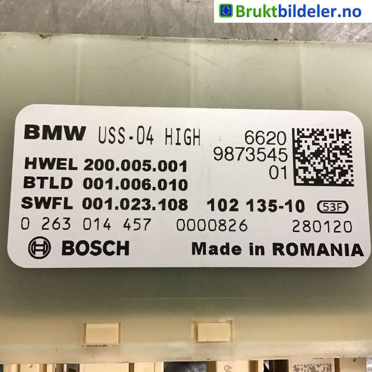 Styreenhet parkering til BMW 3-Serie 2018-->> (G20) (G20) (BMW|66 20 9 873 545|0 263 014 457|)