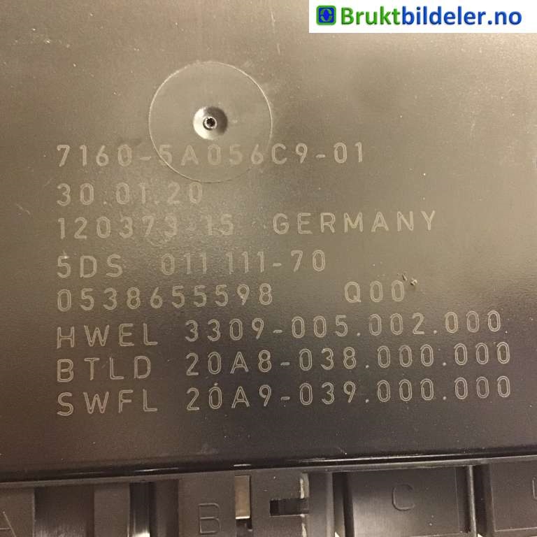 Styreenhet hengerfeste til BMW 3-Serie 2018-->> (G20) (G20) (BMW|63 11 5 A05 6C9|120373-15|)
