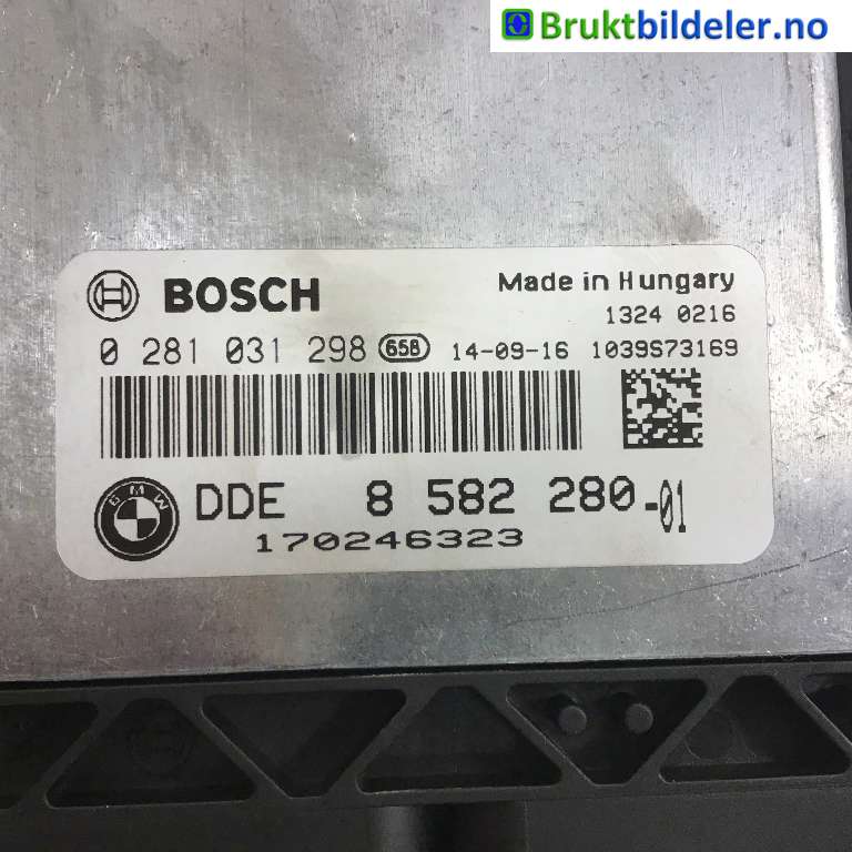 Styreenhet motor til BMW 1-Serie 2011-2015 (Fase 1) (F20/F21) (F20/F21) (BMW|8 582 280-01|0 281 031 298|)