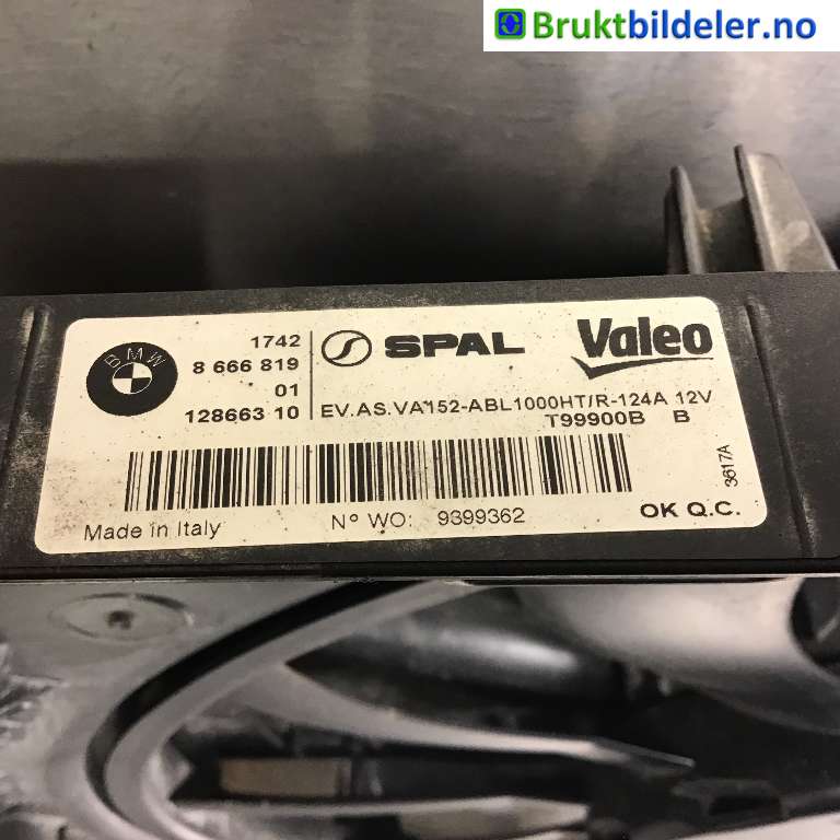 Kjølevifte til BMW 3-Serie 2018-->> (G20) (G20) (BMW|17 42 8 666 819|128663 10|)